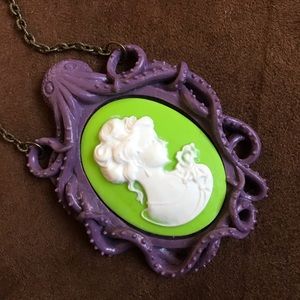 Octopus Cameo Necklace